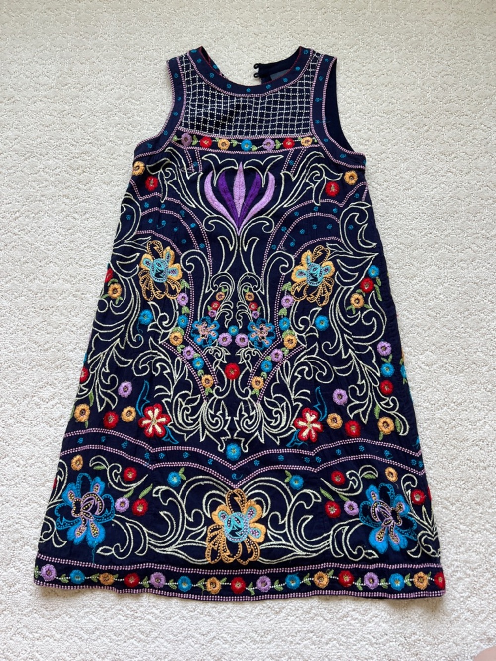 Anthropologie Maeve Embroidered Dress
